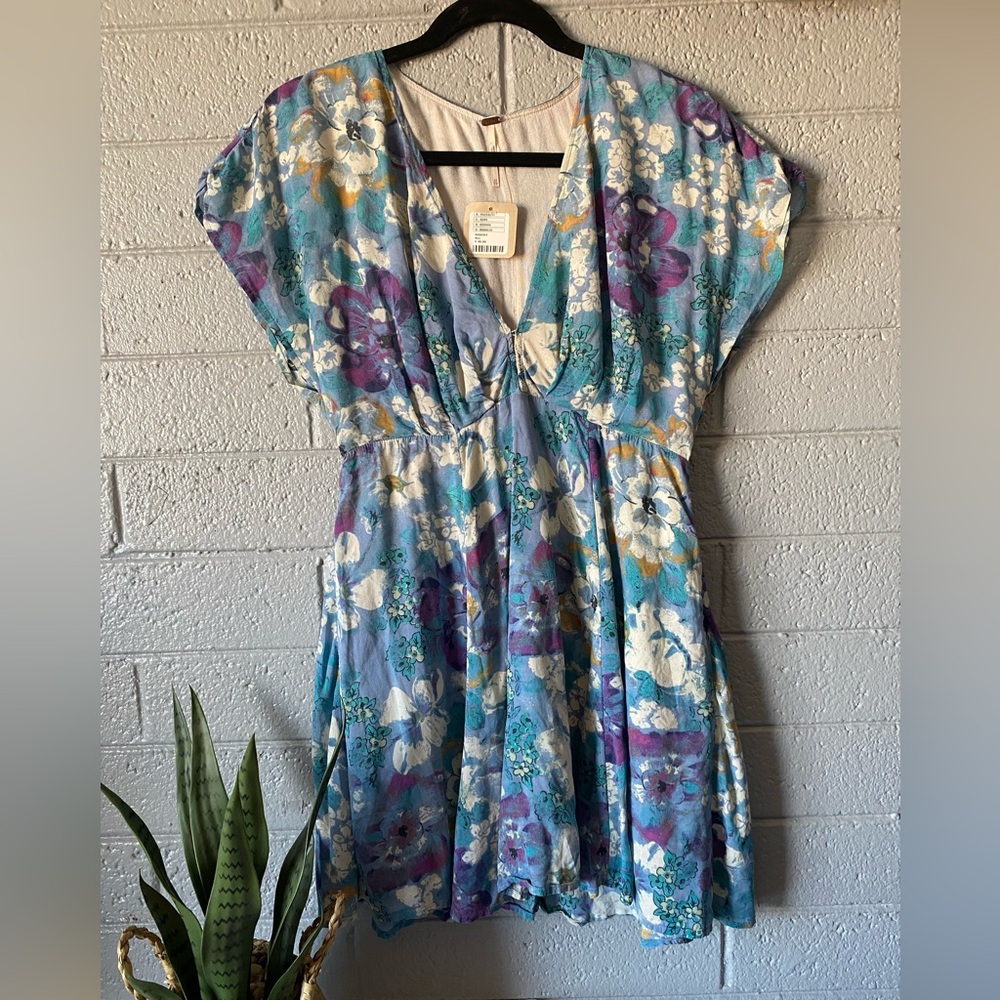 Free People Floral Mini Dress - Size XS